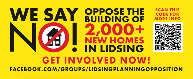 SEE NEWS TAB FOR LATEST UPDATES or VISIT AGAINST LIDSING GARDEN DEVELOPMENT FACEBOOK PAGE